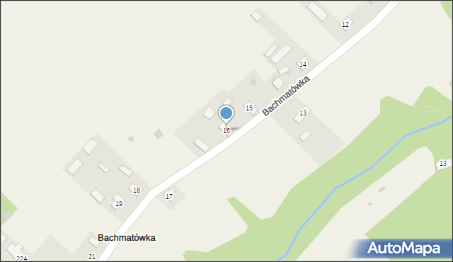 Bachmatówka, Bachmatówka, 16, mapa Bachmatówka