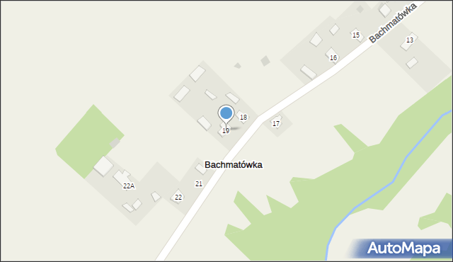 Bachmatówka, Bachmatówka, 19, mapa Bachmatówka