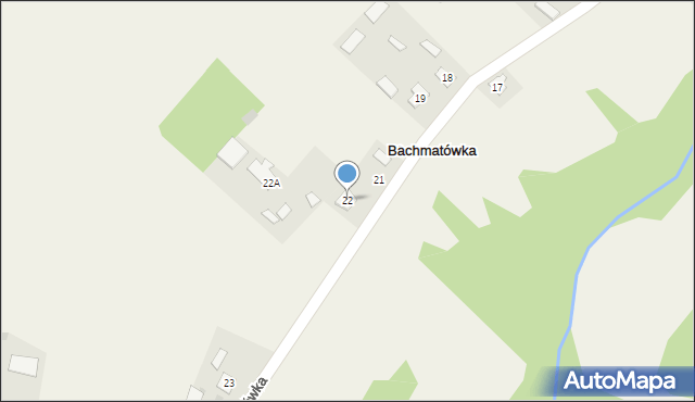 Bachmatówka, Bachmatówka, 22, mapa Bachmatówka