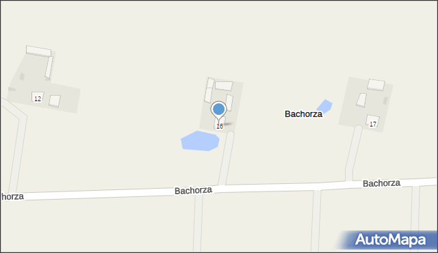 Bachorza, Bachorza, 16, mapa Bachorza