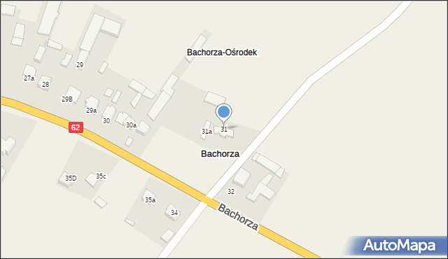 Bachorza, Bachorza, 31, mapa Bachorza