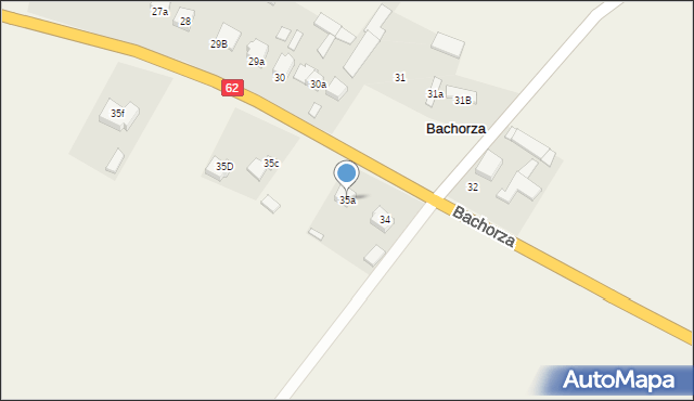 Bachorza, Bachorza, 35a, mapa Bachorza