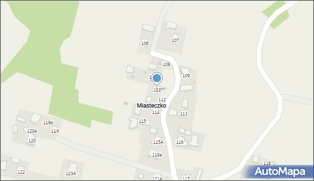 Bachórzec, Bachórzec, 111, mapa Bachórzec