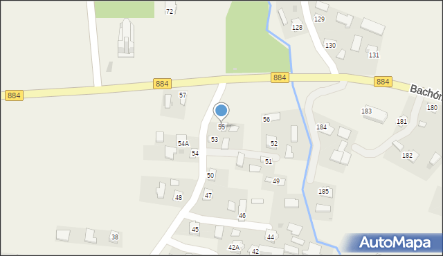 Bachórzec, Bachórzec, 55, mapa Bachórzec