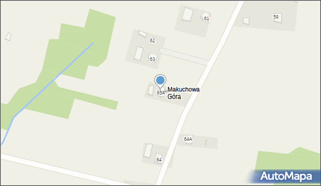 Bachórzec, Bachórzec, 63A, mapa Bachórzec