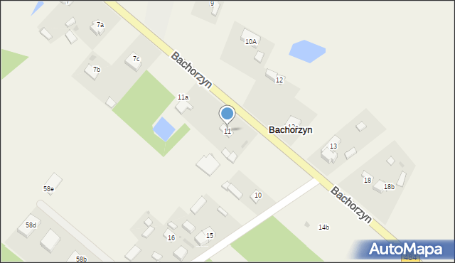 Bachorzyn, Bachorzyn, 11, mapa Bachorzyn