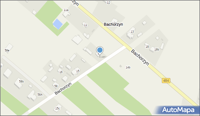 Bachorzyn, Bachorzyn, 14, mapa Bachorzyn