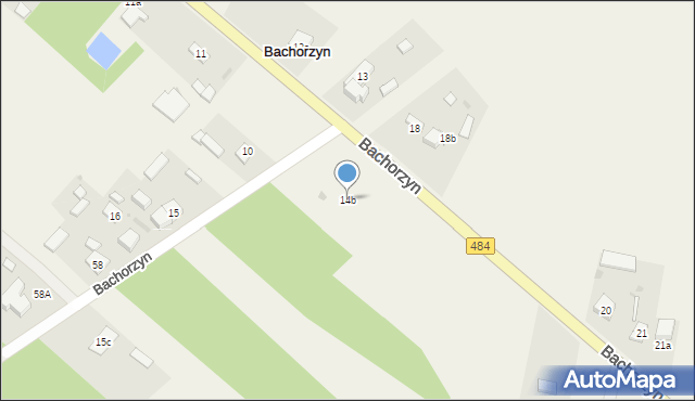 Bachorzyn, Bachorzyn, 14b, mapa Bachorzyn