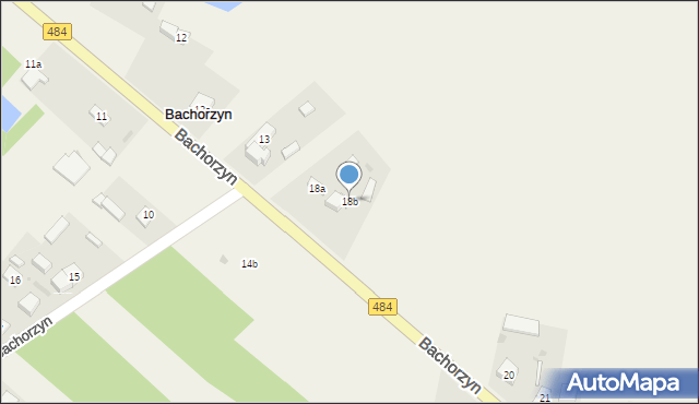 Bachorzyn, Bachorzyn, 18b, mapa Bachorzyn