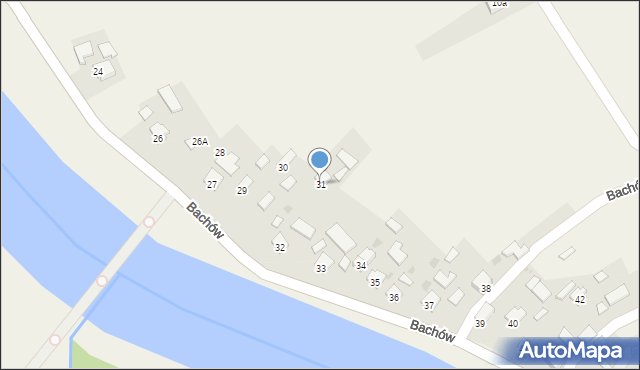 Bachów, Bachów, 31, mapa Bachów