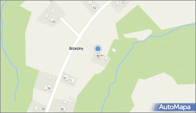 Bączal Dolny, Bączal Dolny, 59, mapa Bączal Dolny