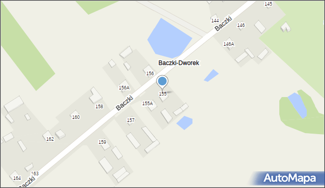 Baczki, Baczki, 155, mapa Baczki