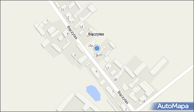 Bączylas, Bączylas, 16, mapa Bączylas