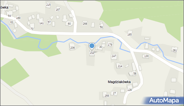 Baczyn, Baczyn, 212, mapa Baczyn