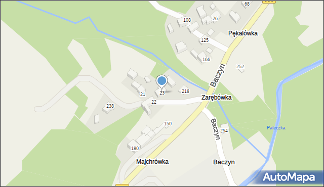 Baczyn, Baczyn, 23, mapa Baczyn