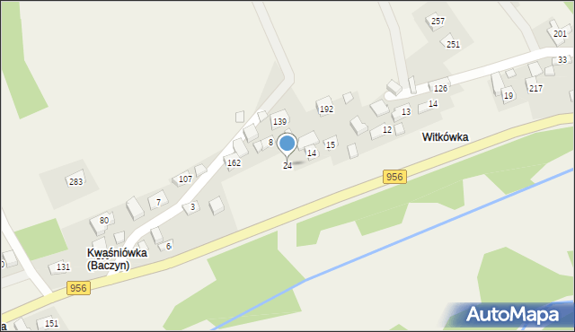 Baczyn, Baczyn, 24, mapa Baczyn