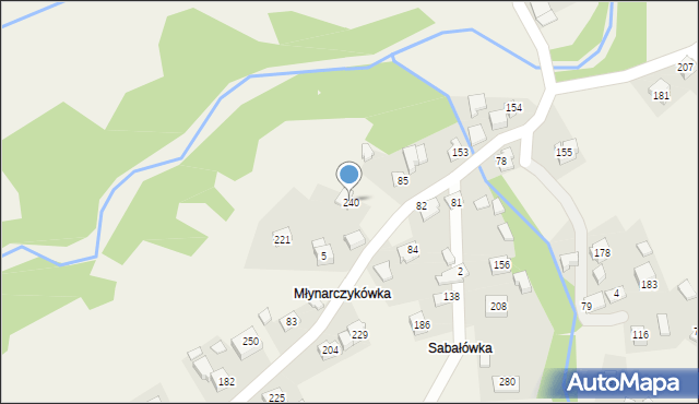 Baczyn, Baczyn, 240, mapa Baczyn