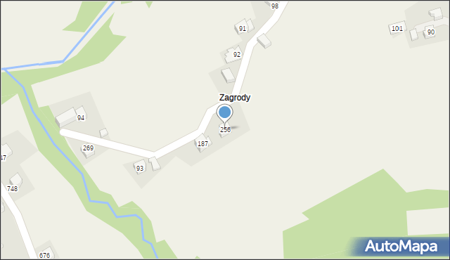 Baczyn, Baczyn, 256, mapa Baczyn