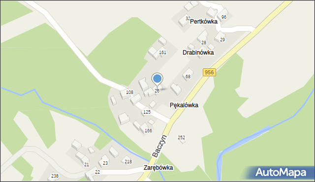 Baczyn, Baczyn, 26, mapa Baczyn