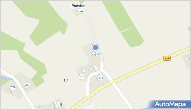 Baczyn, Baczyn, 277, mapa Baczyn