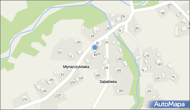 Baczyn, Baczyn, 84, mapa Baczyn