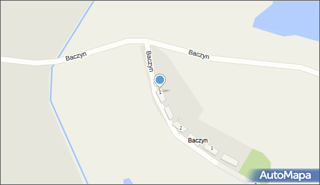 Baczyn, Baczyn, 1, mapa Baczyn