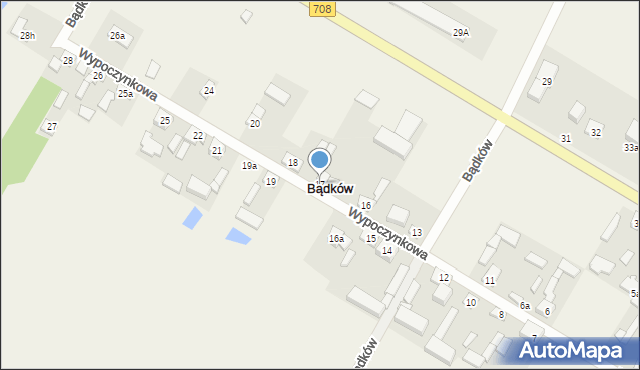 Bądków, Bądków, 17, mapa Bądków