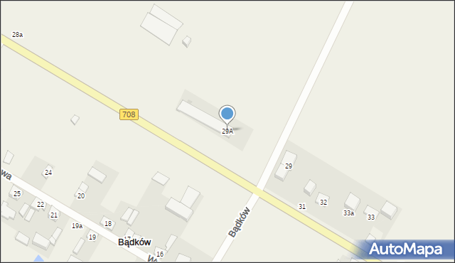 Bądków, Bądków, 29A, mapa Bądków