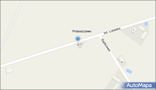 Bądkówek, Bądkówek, 1a, mapa Bądkówek