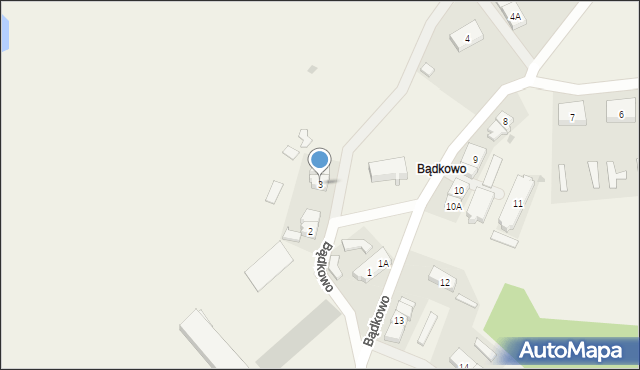 Bądkowo, Bądkowo, 3, mapa Bądkowo