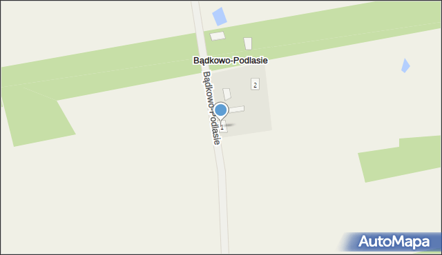 Bądkowo-Podlasie, Bądkowo-Podlasie, 1, mapa Bądkowo-Podlasie