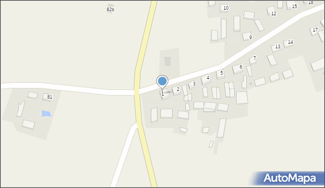 Badrzychowice, Badrzychowice, 1, mapa Badrzychowice