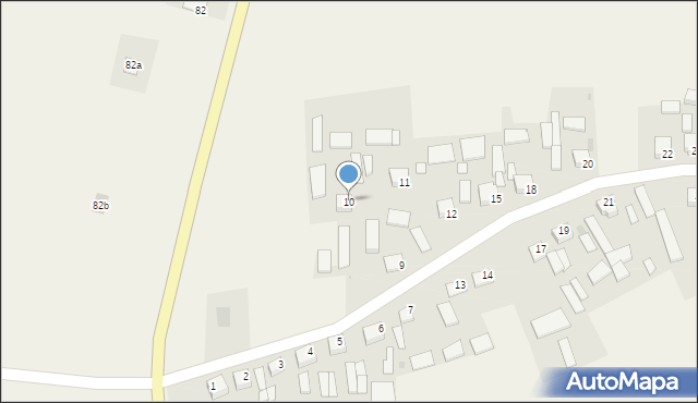 Badrzychowice, Badrzychowice, 10, mapa Badrzychowice