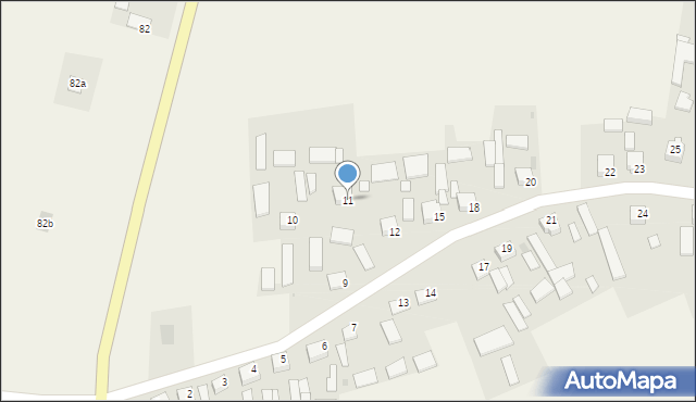 Badrzychowice, Badrzychowice, 11, mapa Badrzychowice