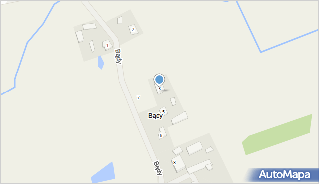 Bądy, Bądy, 3A, mapa Bądy