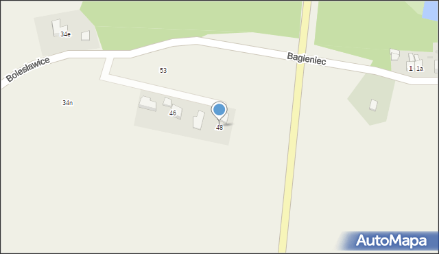 Bagieniec, Bagieniec, 48, mapa Bagieniec