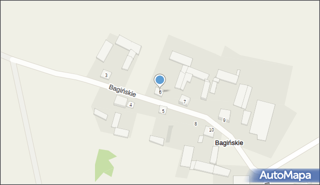 Bagińskie, Bagińskie, 6, mapa Bagińskie