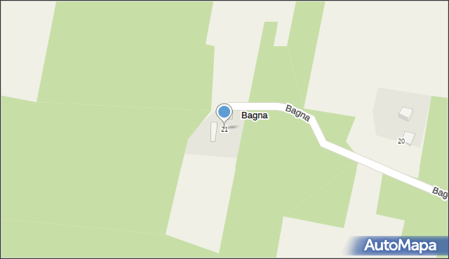 Bagna, Bagna, 21, mapa Bagna