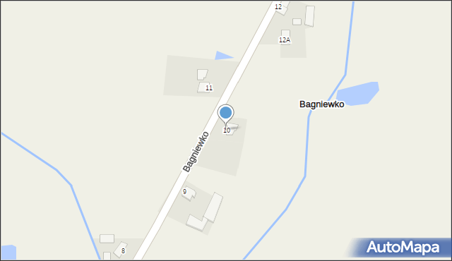 Bagniewko, Bagniewko, 10, mapa Bagniewko