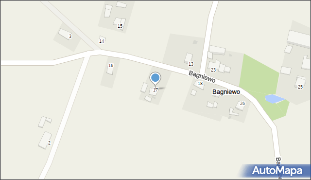 Bagniewo, Bagniewo, 17, mapa Bagniewo