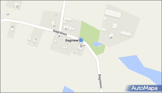 Bagniewo, Bagniewo, 26, mapa Bagniewo