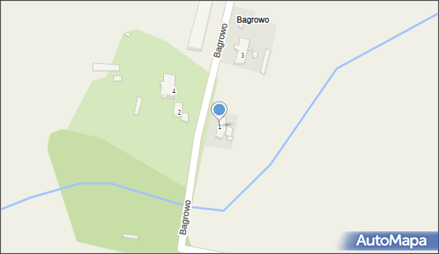 Bagrowo, Bagrowo, 1, mapa Bagrowo