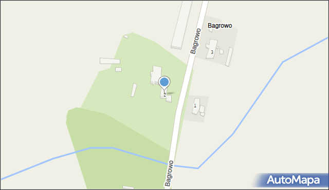 Bagrowo, Bagrowo, 2, mapa Bagrowo