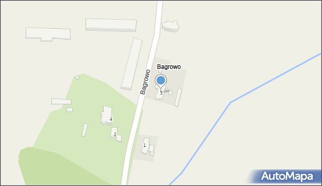 Bagrowo, Bagrowo, 3, mapa Bagrowo