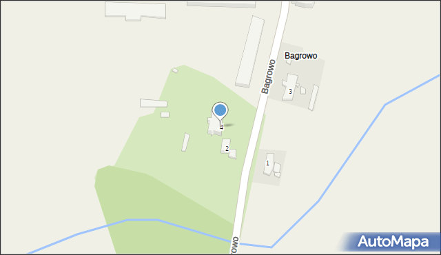 Bagrowo, Bagrowo, 4, mapa Bagrowo