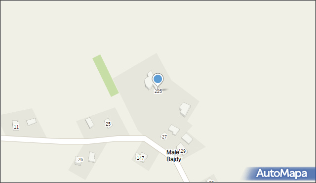 Bajdy, Bajdy, 225, mapa Bajdy