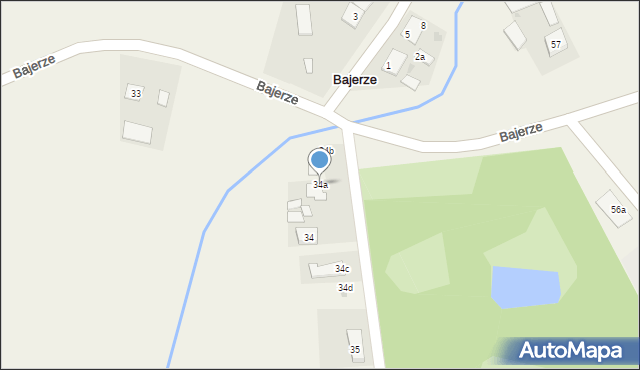 Bajerze, Bajerze, 34a, mapa Bajerze