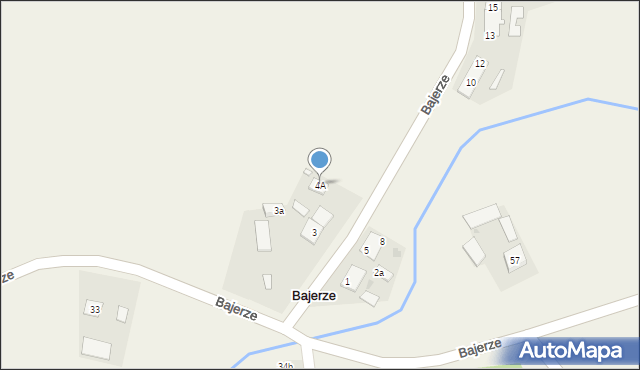 Bajerze, Bajerze, 4A, mapa Bajerze