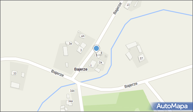 Bajerze, Bajerze, 5, mapa Bajerze