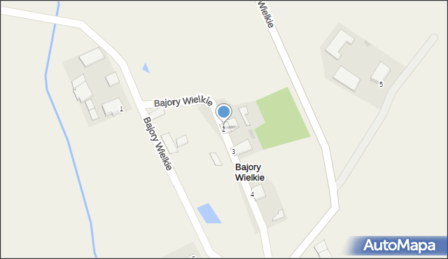 Bajory Wielkie, Bajory Wielkie, 2, mapa Bajory Wielkie